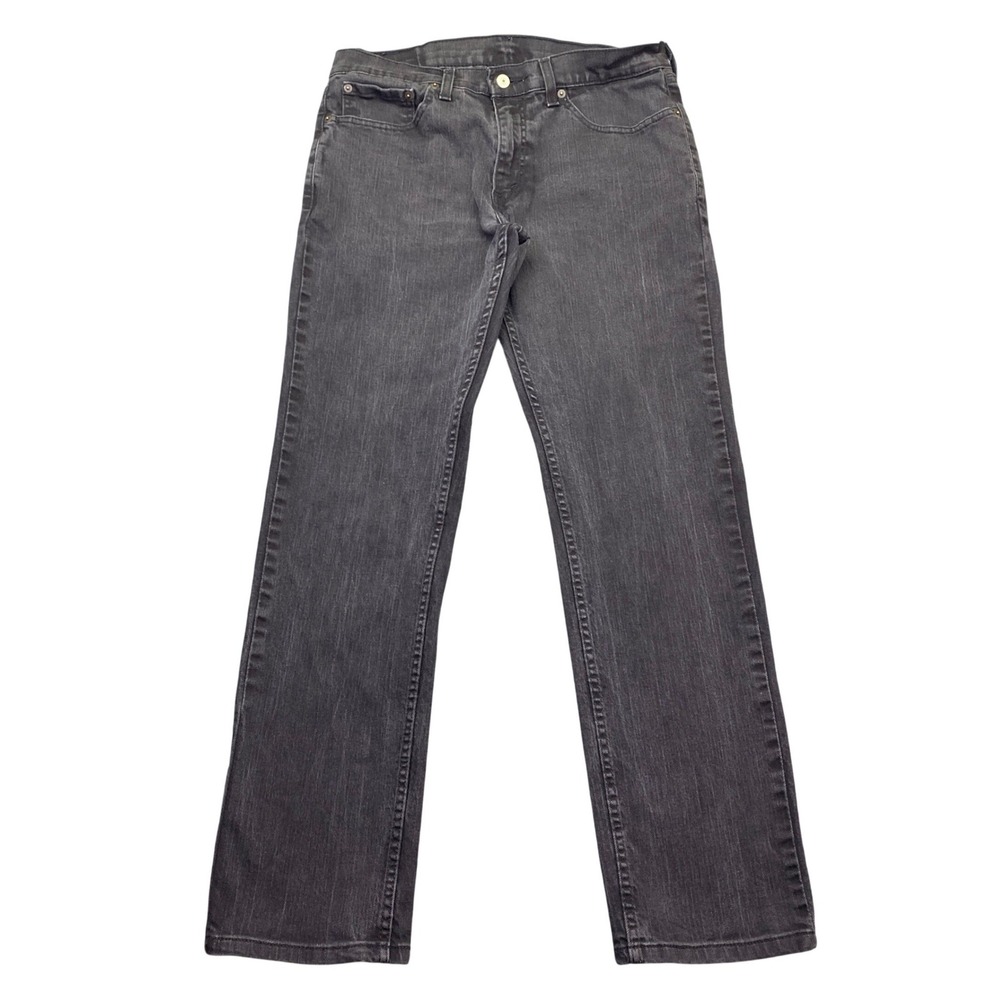 Levis 511 Slim Fit Jeans Mens Sz 32 Faded Black Charcoal Gray Preppy Grunge